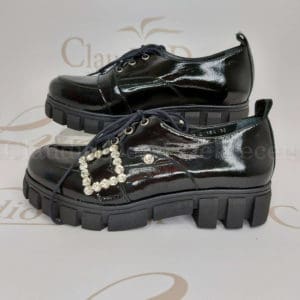 Lux by Dessi C-1655 fekete lakk cipő