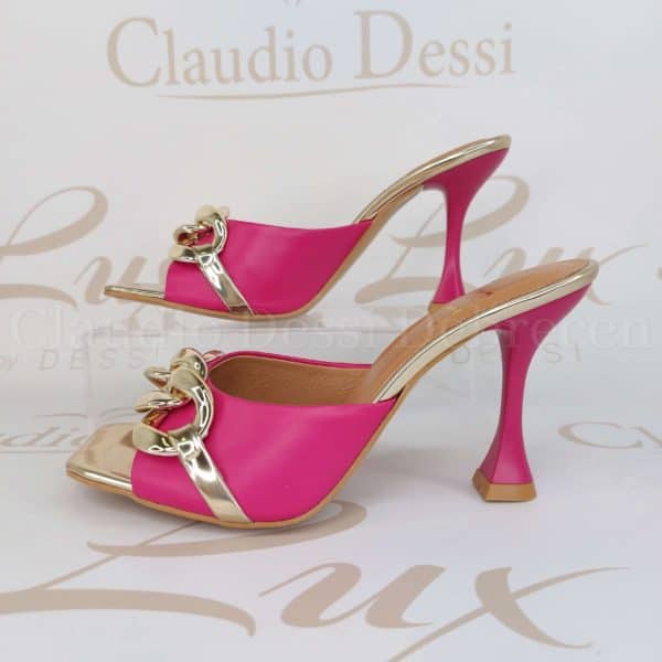 Lux by Dessi 150 pink magassarkú papucs