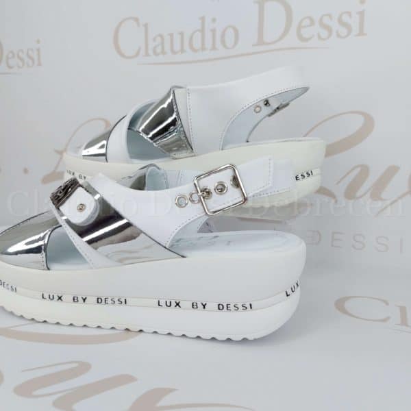 Lux by Dessi 4403-22 fehér-ezüst szanda