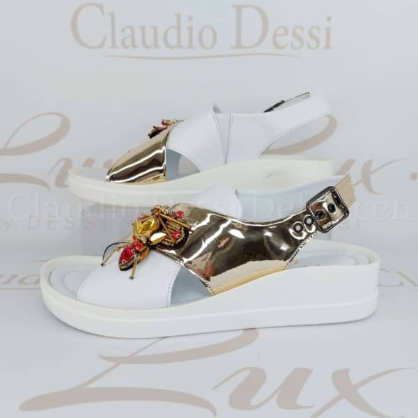 Lux by Dessi 4403-22 fehér-arany szanda