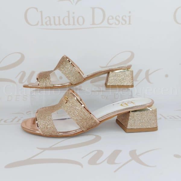 Lux by Dessi 8413 rosegold papucs