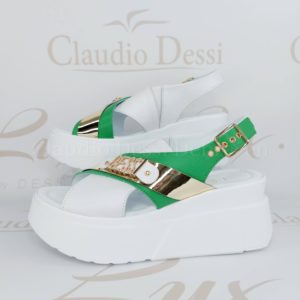 Lux by Dessi 352-18 fehér-zöld szanda
