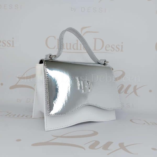 Lux by Dessi 645 fehér-ezüst kézitáska