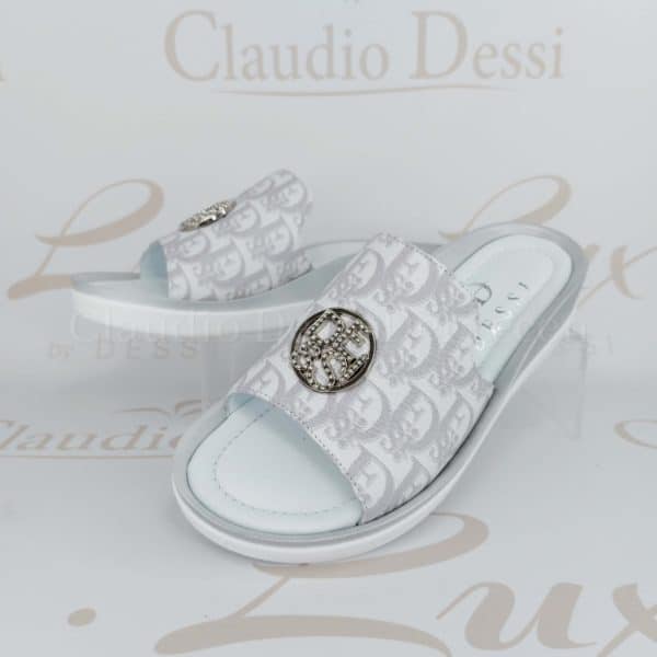 Lux by Dessi 4403-38 ezüst papucs