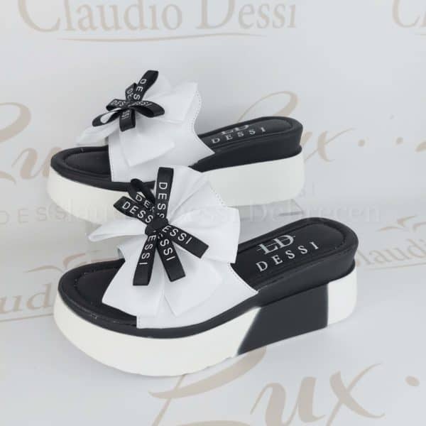 Lux by Dessi 352-19 fekete-fehér papucs