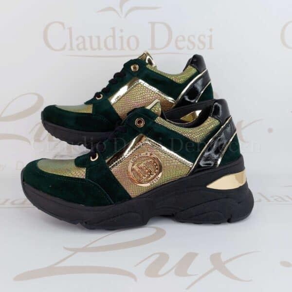 Lux by Dessi 0093-48 smaragzöld sneaker
