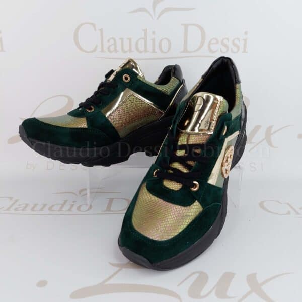 Lux by Dessi 0093-48 smaragzöld sneaker