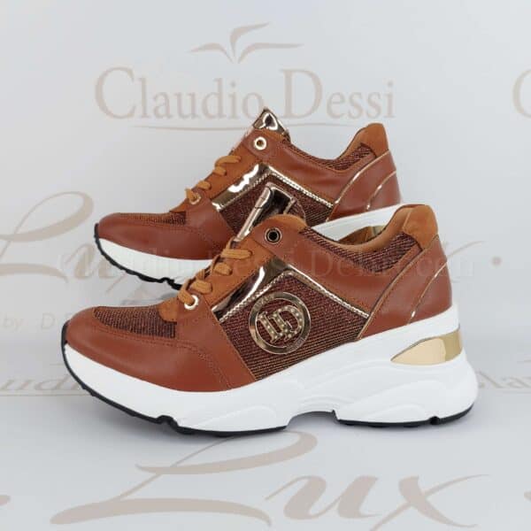 Lux by Dessi 0093-48 bronz színjátszós-barna sneaker