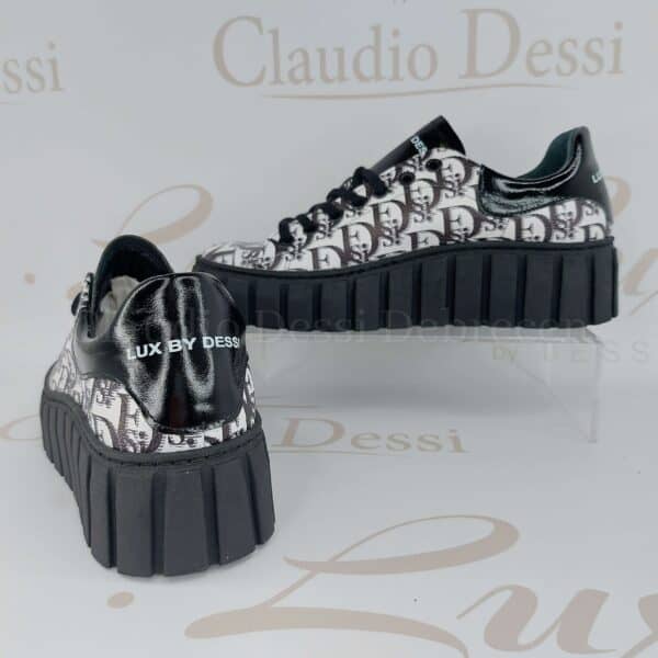 Lux by Dessi Hanza-9LD fehér-fekete sneaker