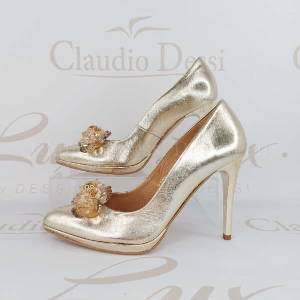 Lux by Dessi P-9112 arany magassarkú cipő