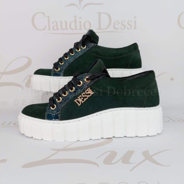 Lux by Dessi w-786 sötétzöld sneaker