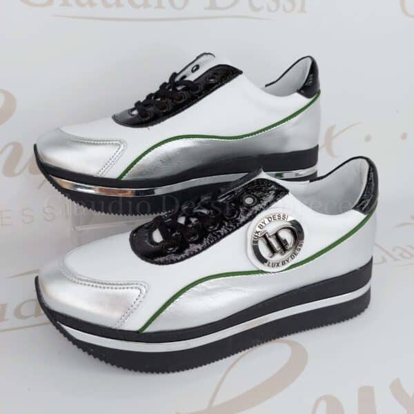 Lux by Dessi 0694-17 fehér-ezüst sneaker