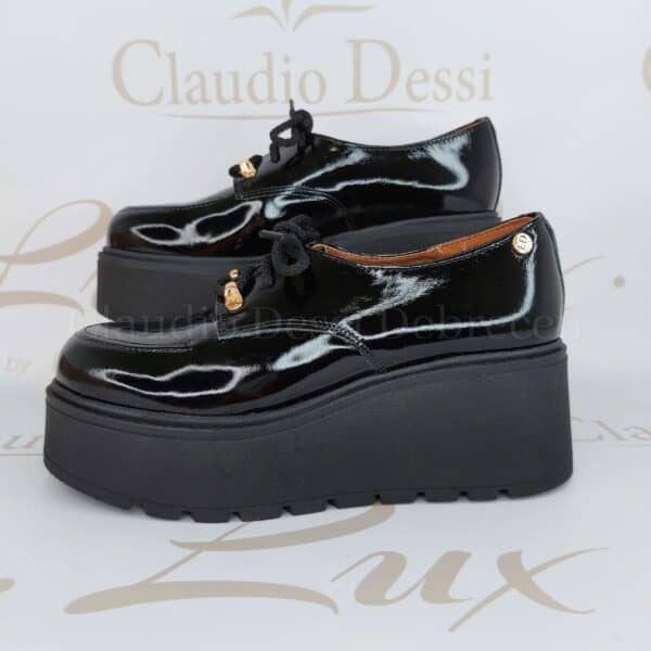 Lux by Dessi 02857 fekete fűzős cipő