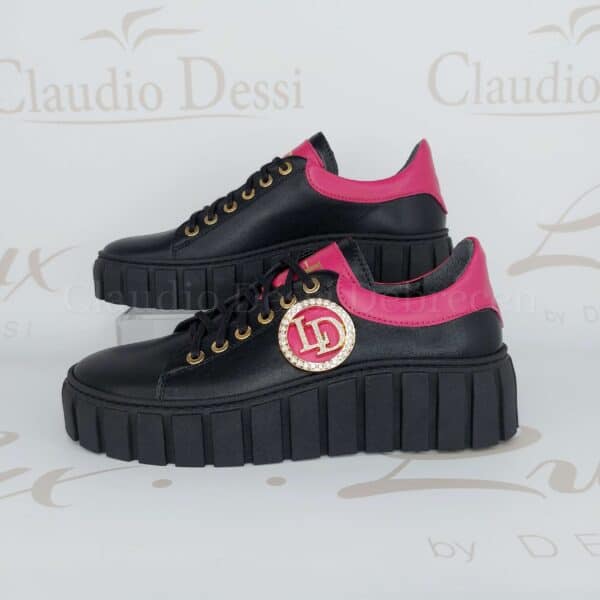 Lux by Dessi m93 fekete-pink sneaker