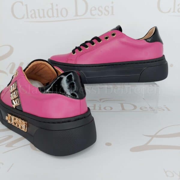 Lux by Dessi Hanza-65 fekete pink sneaker