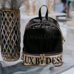 Lux by Dessi 493 fekete-arany lakk hátitáska