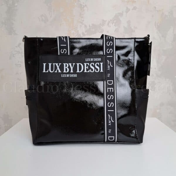 Lux by Dessi 588 fekete lakk kézitáska