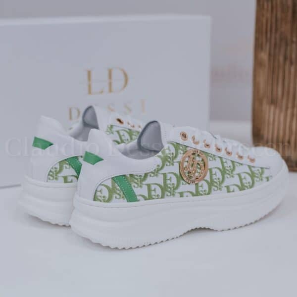 Lux by Dessi Hanza-83/LD fehér-zöld sneaker