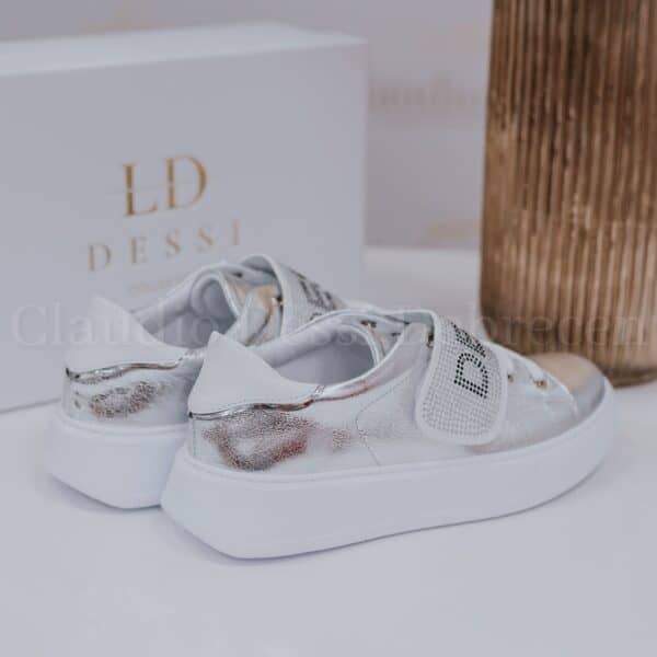 Lux by Dessi Hanza-86 ezüst sneaker