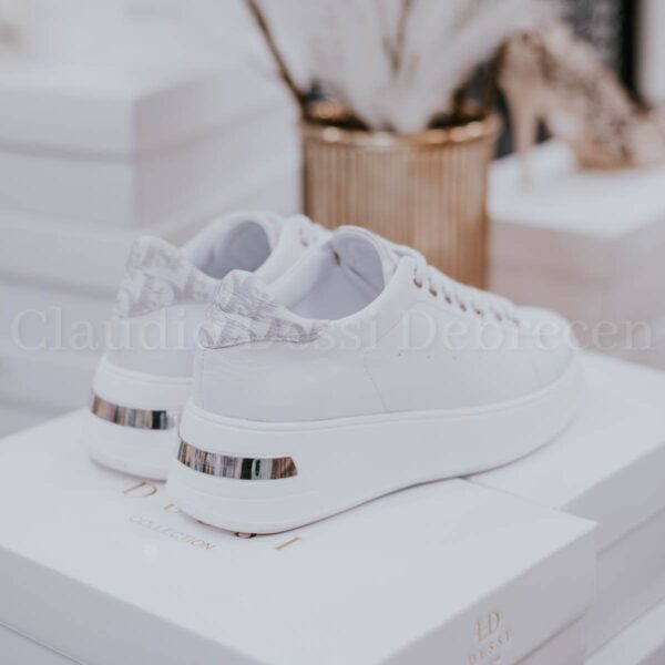 Lux by Dessi Lona-27/LD fehér-ezüst sneaker