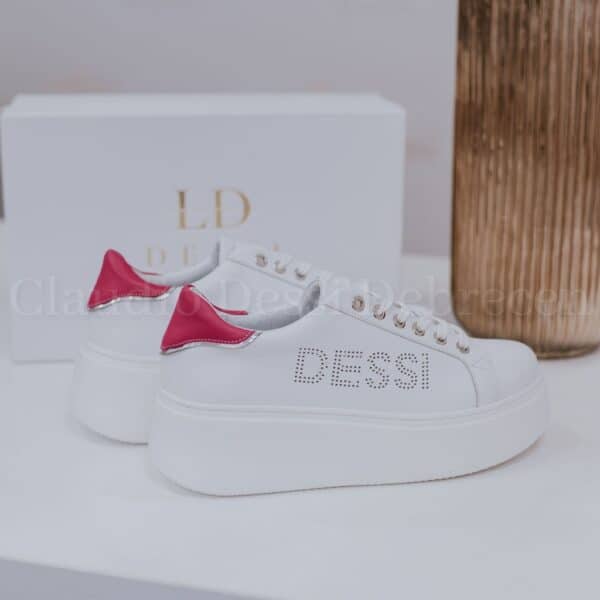 Lux by Dessi Hanza-87 fehér-pink sneaker