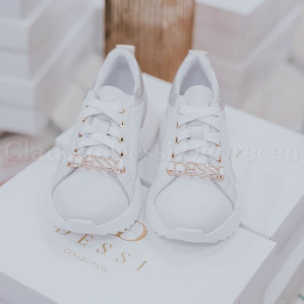 Lux by Dessi K05/4 fehér-ezüst sneaker