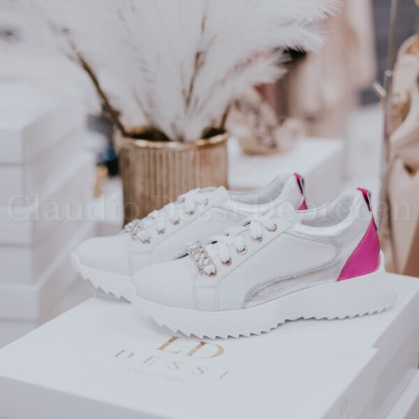 Lux by Dessi K05/4 fehér-pink sneaker