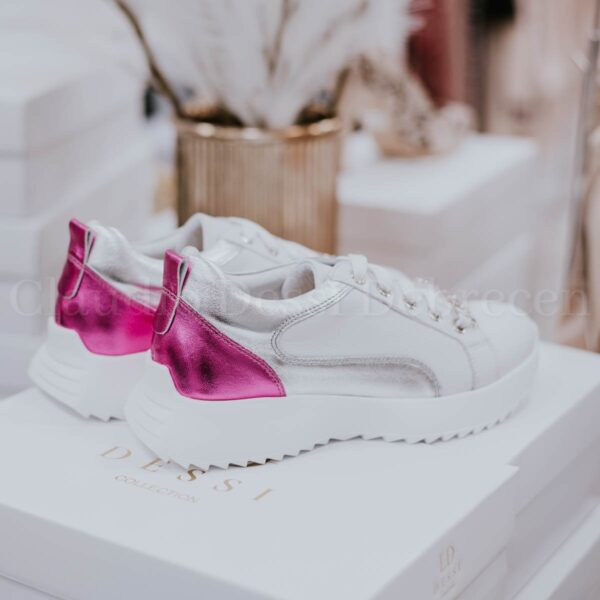Lux by Dessi K05/4 fehér-pink sneaker
