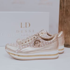 Lux by Dessi 00697-17/LD arany-fehér sneaker