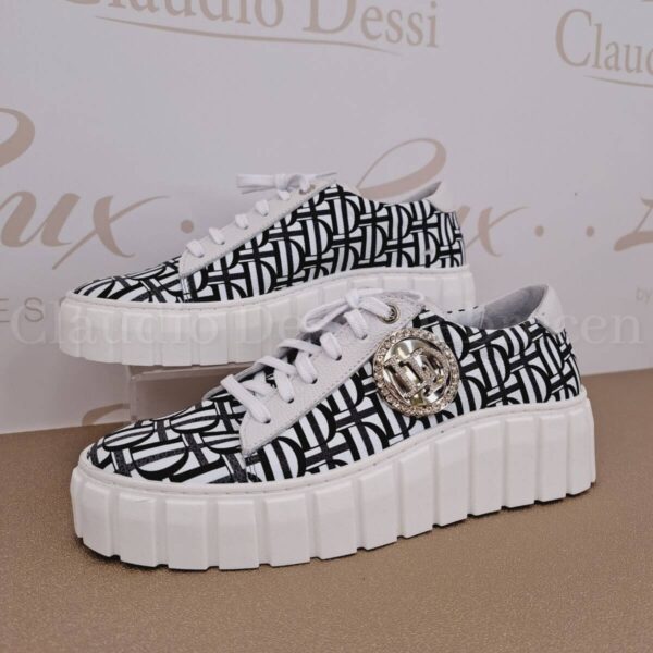 Lux by Dessi 544LD fehér-fekete sneaker