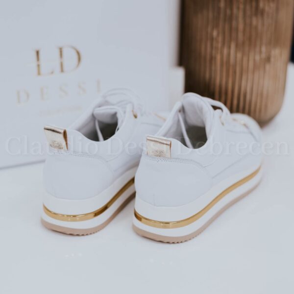 Lux by Dessi 3021 fehér-arany sneaker