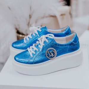 Lux by Dessi 204 metál kék sneaker