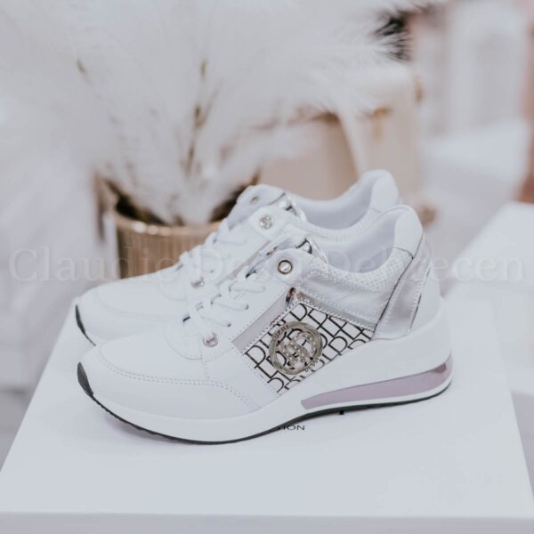 Lux by Dessi 0093-34/LD fehér-ezüst sneaker