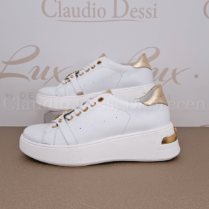 Lux by Dessi Lona-21 fehér-arany sneaker