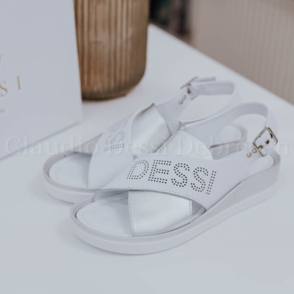 Lux by Dessi 4403-45 fehér-ezüst szanda