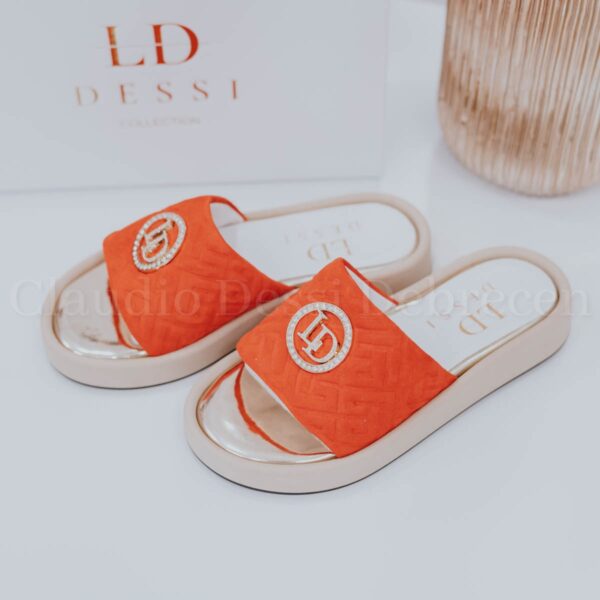 Lux by Dessi 151 narancssárga papucs