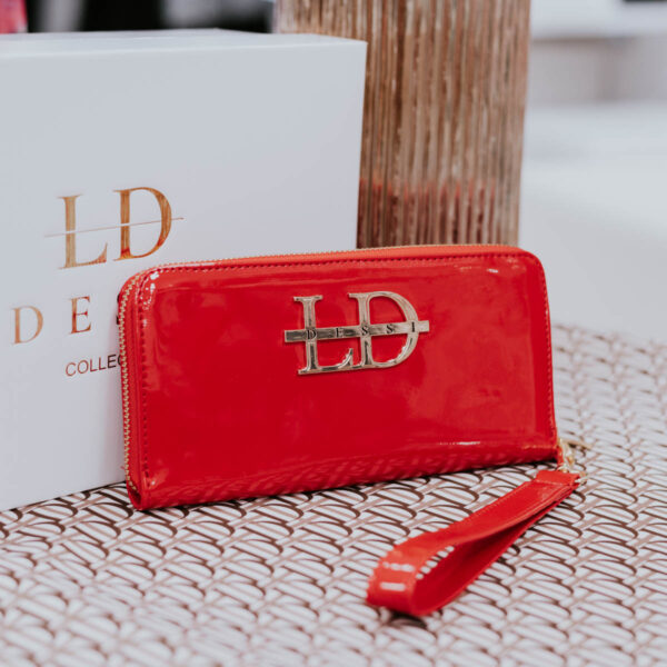 Lux by Dessi 500 piros lakk pénztárca
