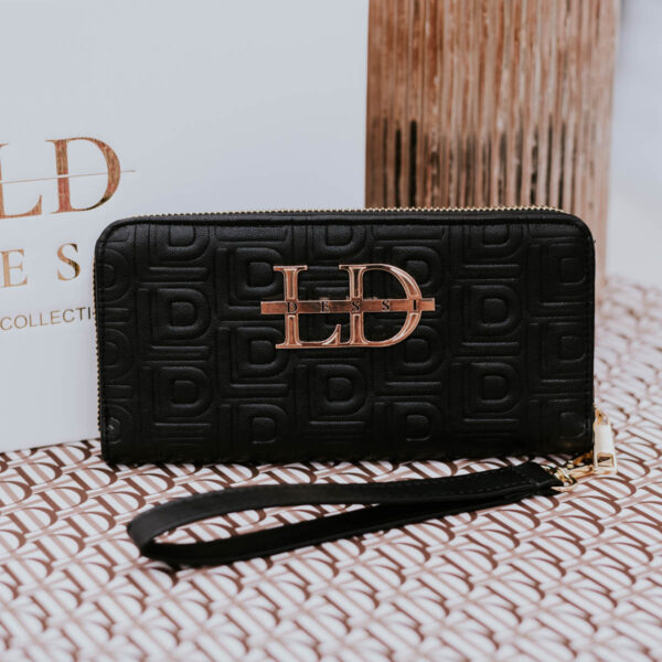 Lux by Dessi 500/LD fekete-arany pénztárca