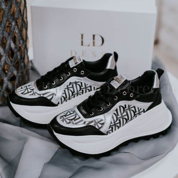 Lux by Dessi 0694-26/LD fekete-fehér sneaker