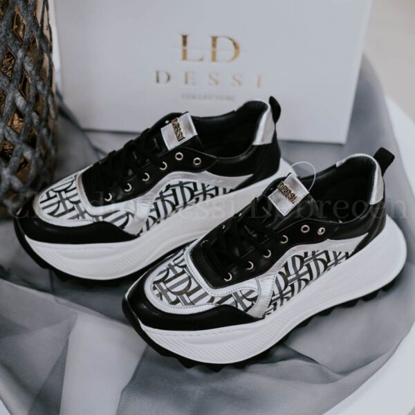 Lux by Dessi 0694-26/LD fekete-fehér sneaker