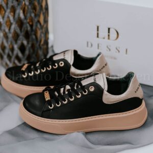 Lux by Dessi Hanza-103 fekete sneaker