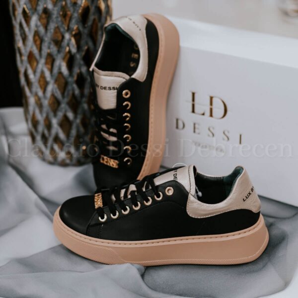 Lux by Dessi Hanza-103 fekete sneaker