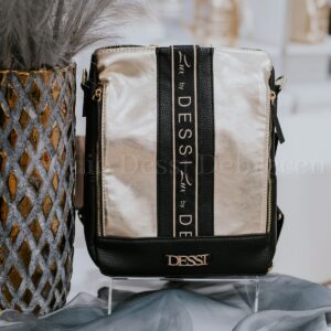 Lux by Dessi T-15 fekete-arany többfunkciós táska