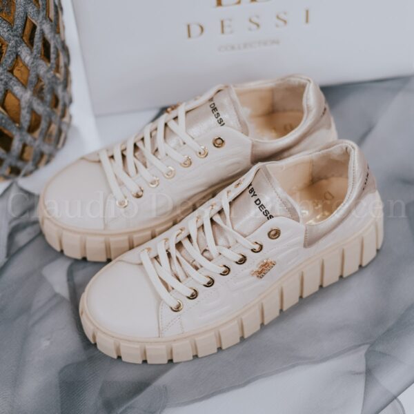 Lux by Dessi Hanza-124/LD bézs sneaker