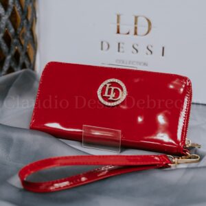 Lux by Dessi 500S piros lakk pénztárca
