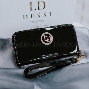 Lux by Dessi 500 fekete lakk pénztárca