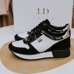 Lux by Dessi S-040 fekete-fehér sneaker