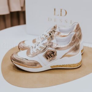 Lux by Dessi 0093-74 fehér-arany sneaker