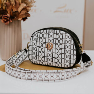 Lux by Dessi 927 fekete-fehér LD oldaltáska