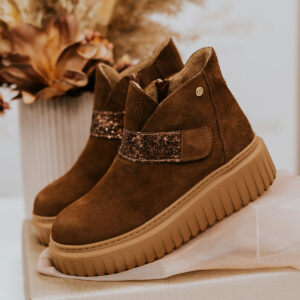 Lux by Dessi Astra-19 barna velúr bokacsizma